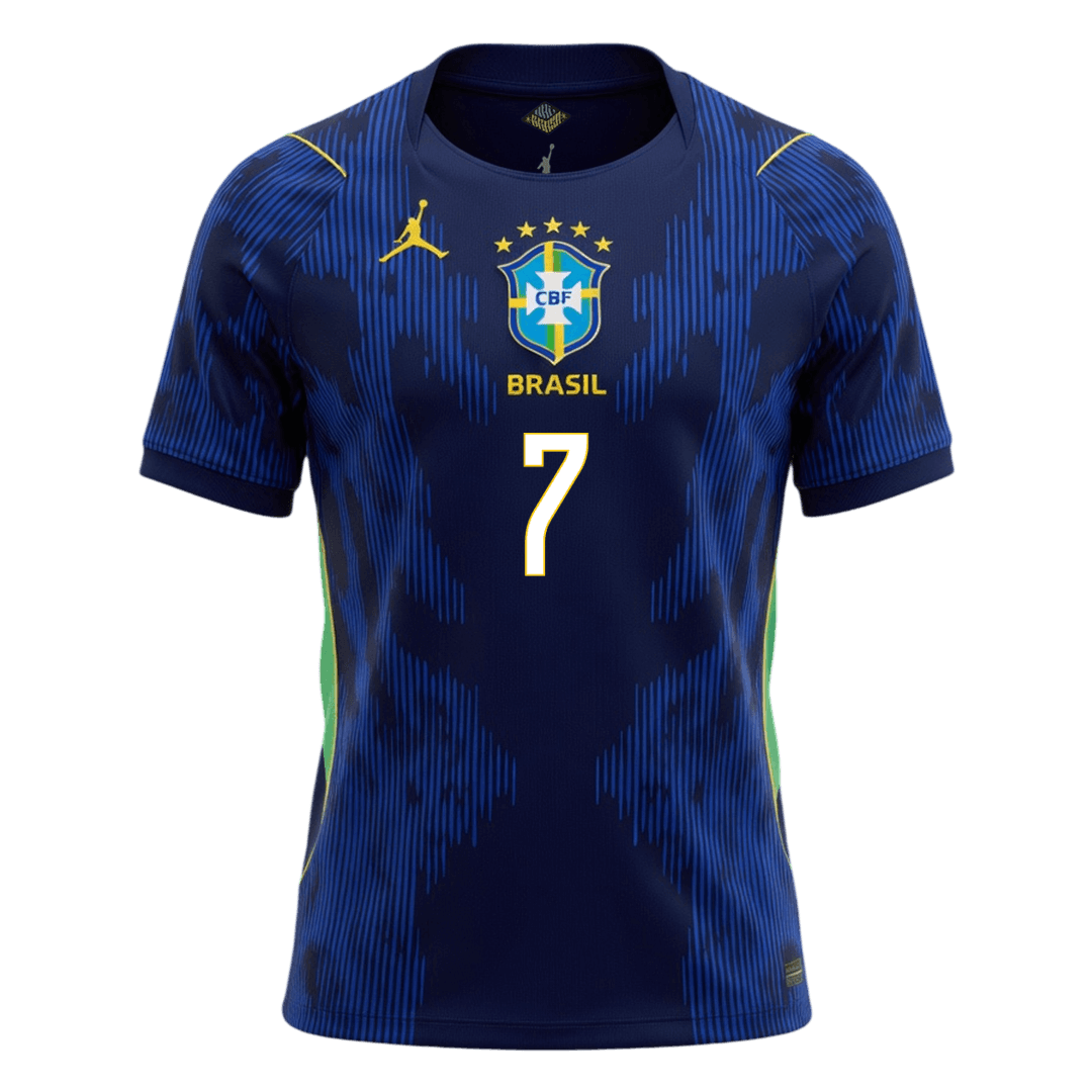 Brazil VINI JR Men's Away Jersey #7 World Cup 2026