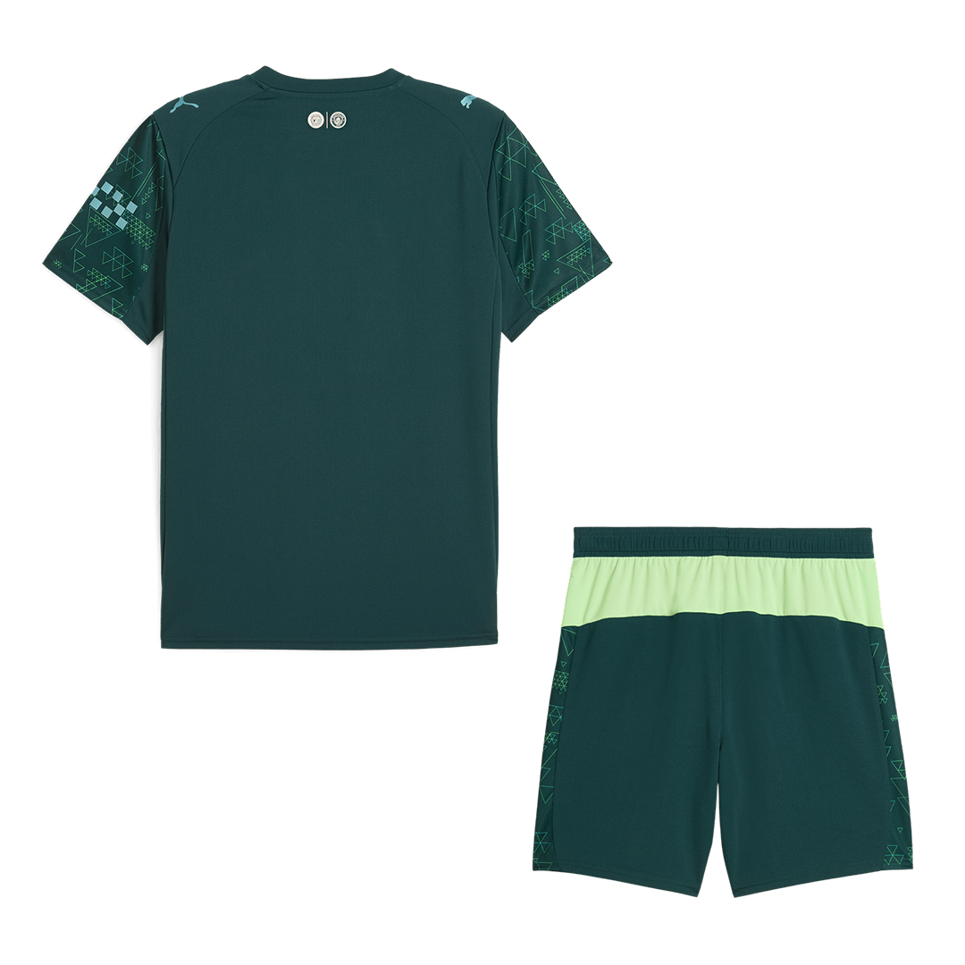 Manchester City Fourth Away Soccer Jersey Kit(Jersey+Shorts) 2025/26