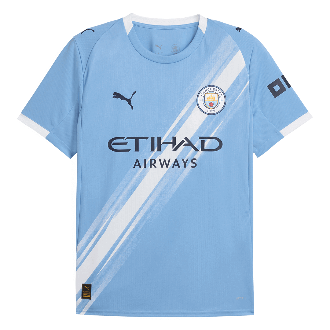 HAALAND #9 Manchester City Home Soccer Jersey 2025/26 Blue