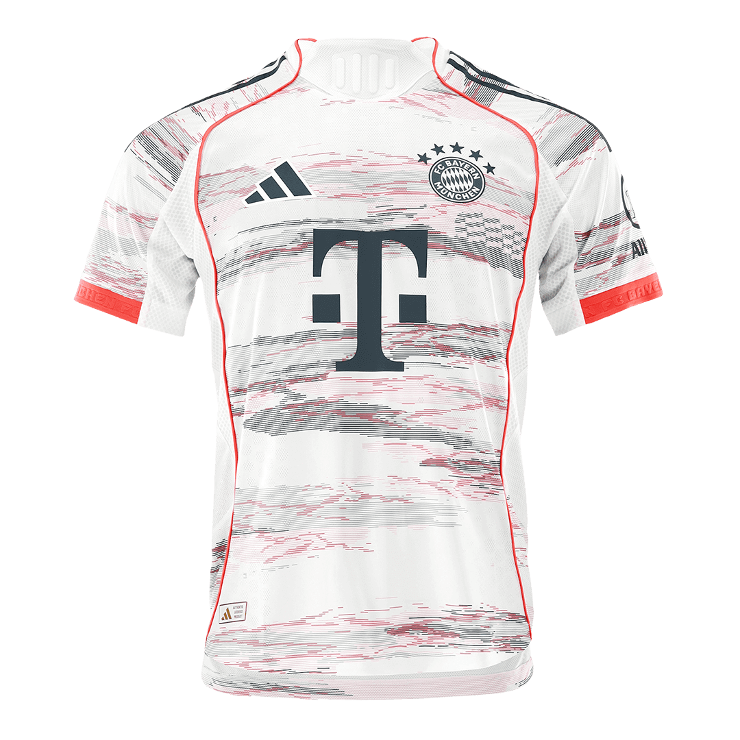 Authentic MÜLLER #25 Bayern Munich Away Soccer Jersey 2025/26 White