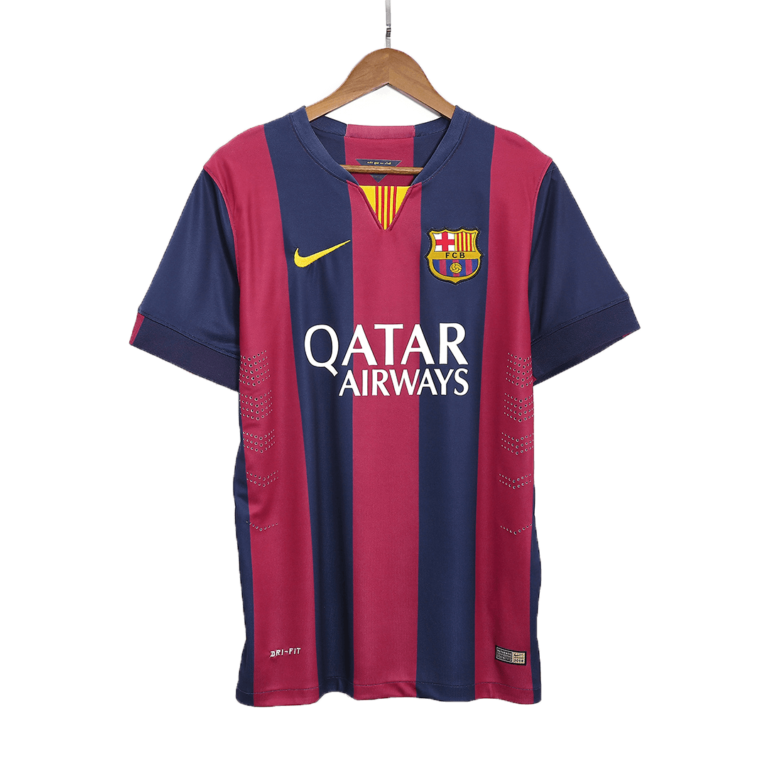 Retro SUÁREZ #9 2014/15 Barcelona Home Soccer Jersey