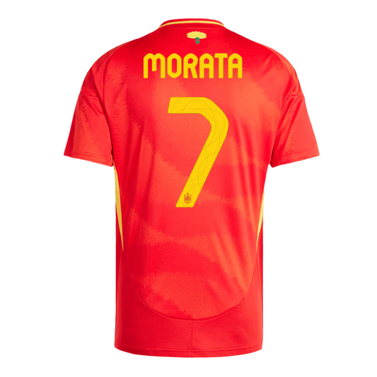 MORATA #7 Spain Home Soccer Jersey Euro 2024