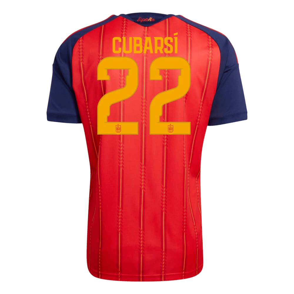 Authentic CUBARSÍ #22 Spain Home Soccer Jersey 2026