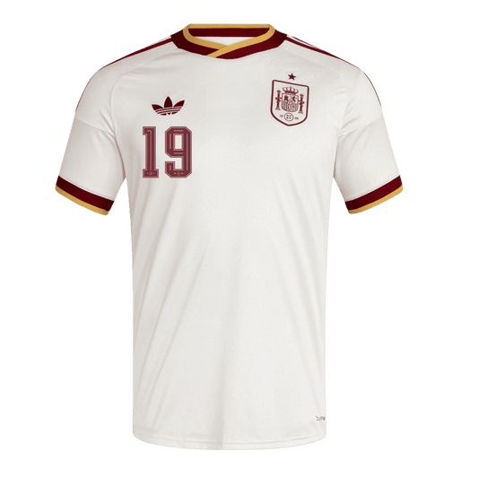 LAMINE YAMAL #19 Spain Away Football Shirt World Cup 2026 White