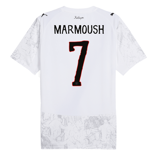 MARMOUSH #7 Manchester City KidSuper Soccer Jersey 2025/26 White - Club World Cup