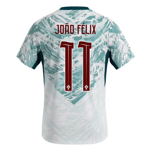 JOÃO FÉLIX #11 Portugal Away Football Shirt World Cup 2026 White&Green