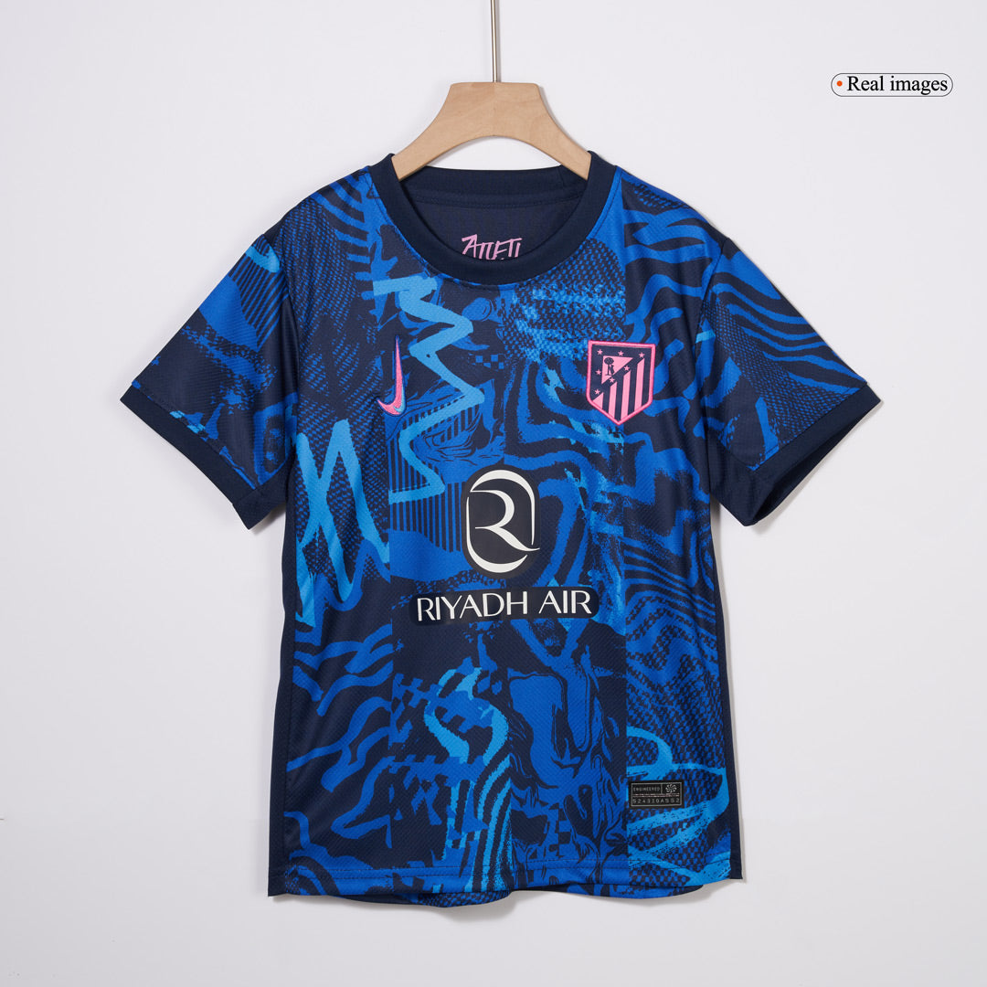 Kid's Atletico Madrid Third Away Soccer Jersey Kit(Jersey+Shorts) 2024/25
