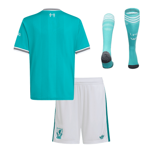 Kid's Liverpool Third Away Soccer Jersey Kit(Jersey+Shorts+Socks) 2025/26
