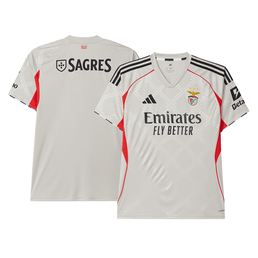 Benfica Away Soccer Jersey 2025/26 Beige
