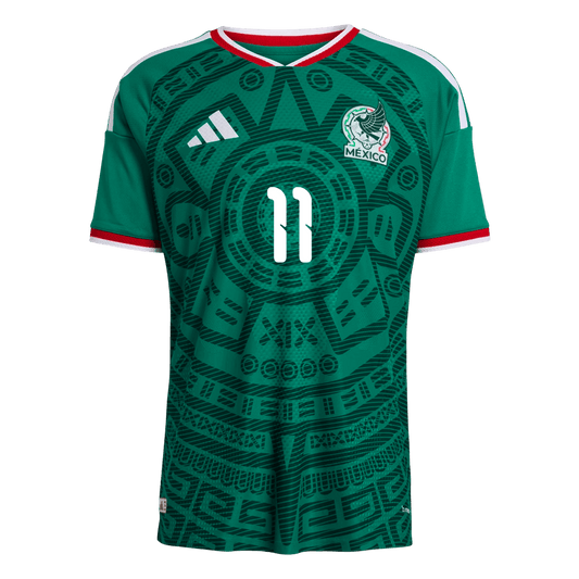 Mexico S.GIMENEZ #11 Men's Home Jersey 2026 World Cup - Slim Fit