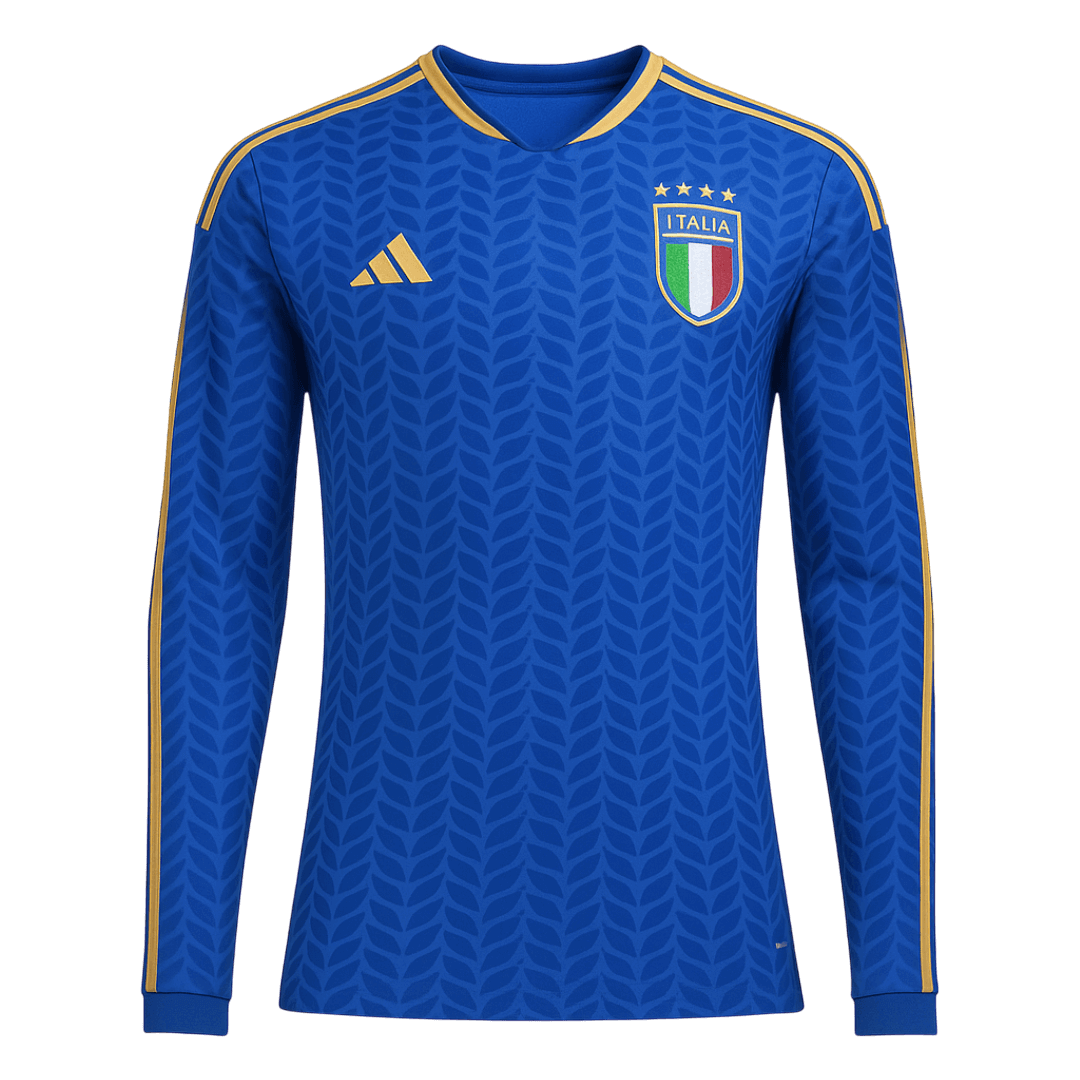 Italy Home Long Sleeve Soccer Jersey 2026