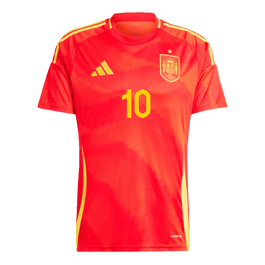OLMO #10 Spain Home Soccer Jersey Euro 2024