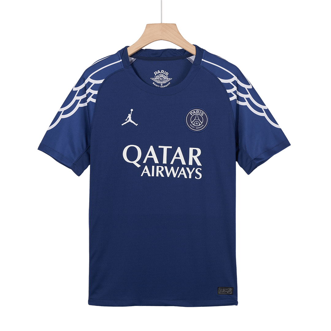 KVARATSKHELIA #7 PSG Fourth Away Soccer Jersey 2024/25 Navy - UCL