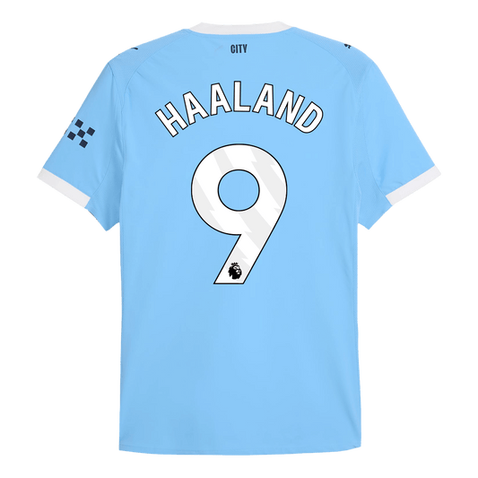 Authentic HAALAND #9 Manchester City Home Soccer Jersey 2025/26 Blue