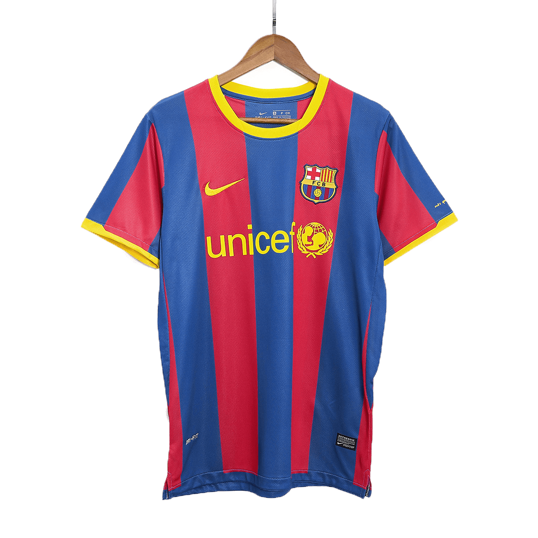 Retro XAVI #6 2010/11 Barcelona Home Soccer Jersey