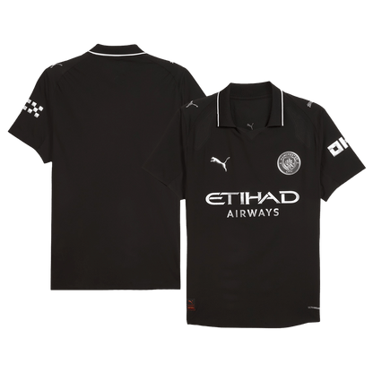 Authentic Manchester City Away Soccer Jersey 2025/26 Black