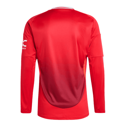 Manchester United Home Long Sleeve Football Shirt 2024/25