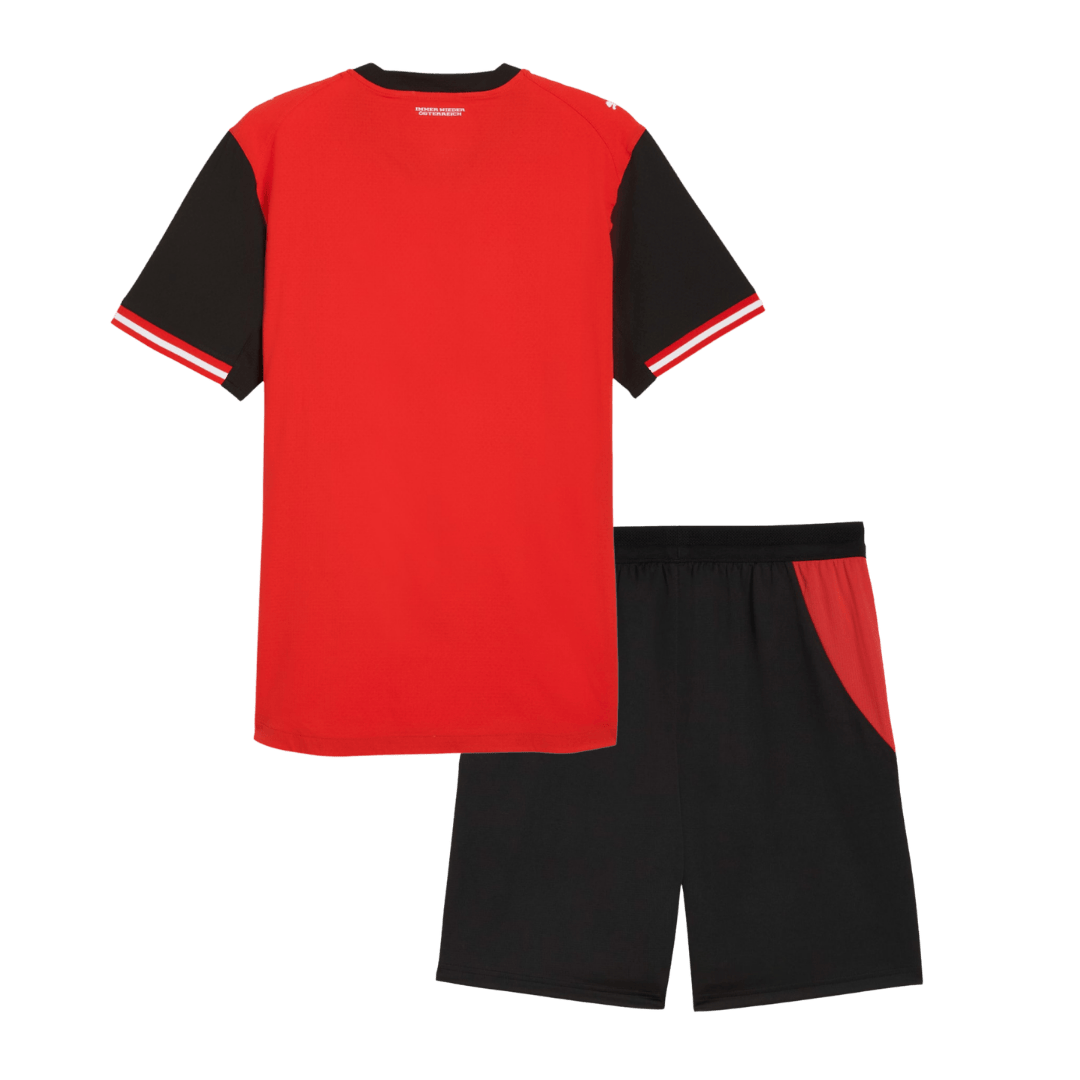 Kids' Austria Home football kit (shirt + shorts) World Cup 2026 Red