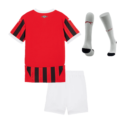 Kid's AC Milan Home Soccer Jersey Kit(Jersey+Shorts+Socks) 2024/25