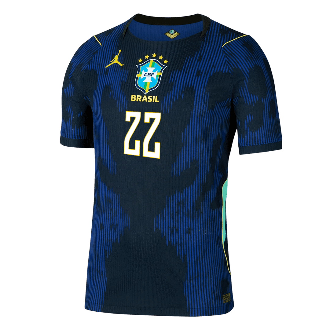 Authentic JOÃO PEDRO #22 Brazil Away Football Shirt 2026