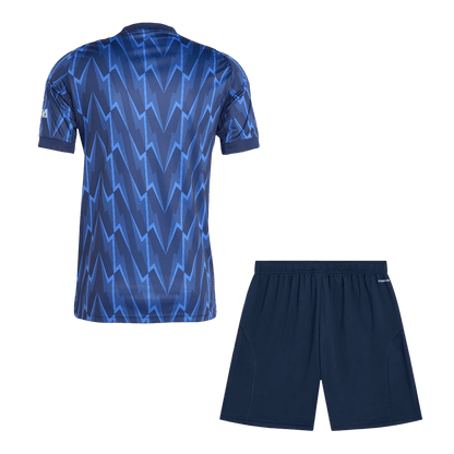 Arsenal Away Soccer Jersey Kit(Jersey+Shorts) 2025/26 Blue