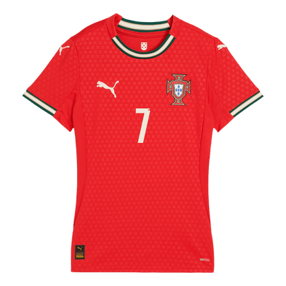 RONALDO #7 Women's Portugal Home Soccer Jersey 2025 Red