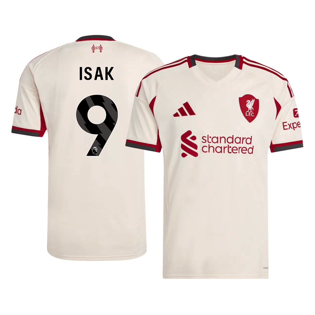 ISAK #9 Liverpool Away Soccer Jersey 25/26 White