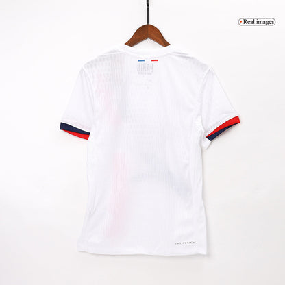 Authentic KVARATSKHELIA #7 PSG Away Soccer Jersey 2024/25 White - UCL