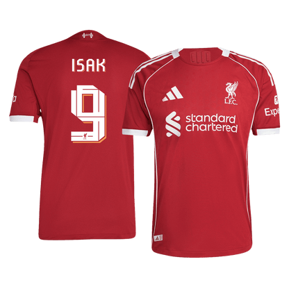 ISAK #9 Authentic Liverpool Home Soccer Jersey 25/26 Red - UCL