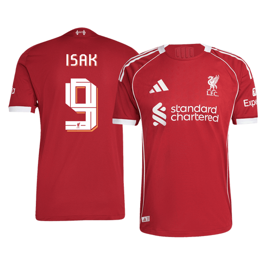 ISAK #9 Authentic Liverpool Home Soccer Jersey 25/26 Red - UCL