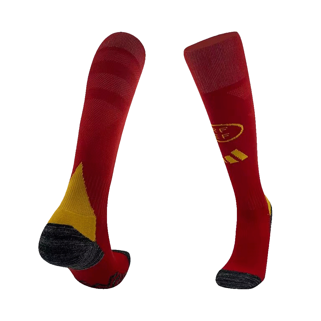 Kid's Spain Home Soccer Jersey Kit(Jersey+Shorts+Socks) Euro 2024