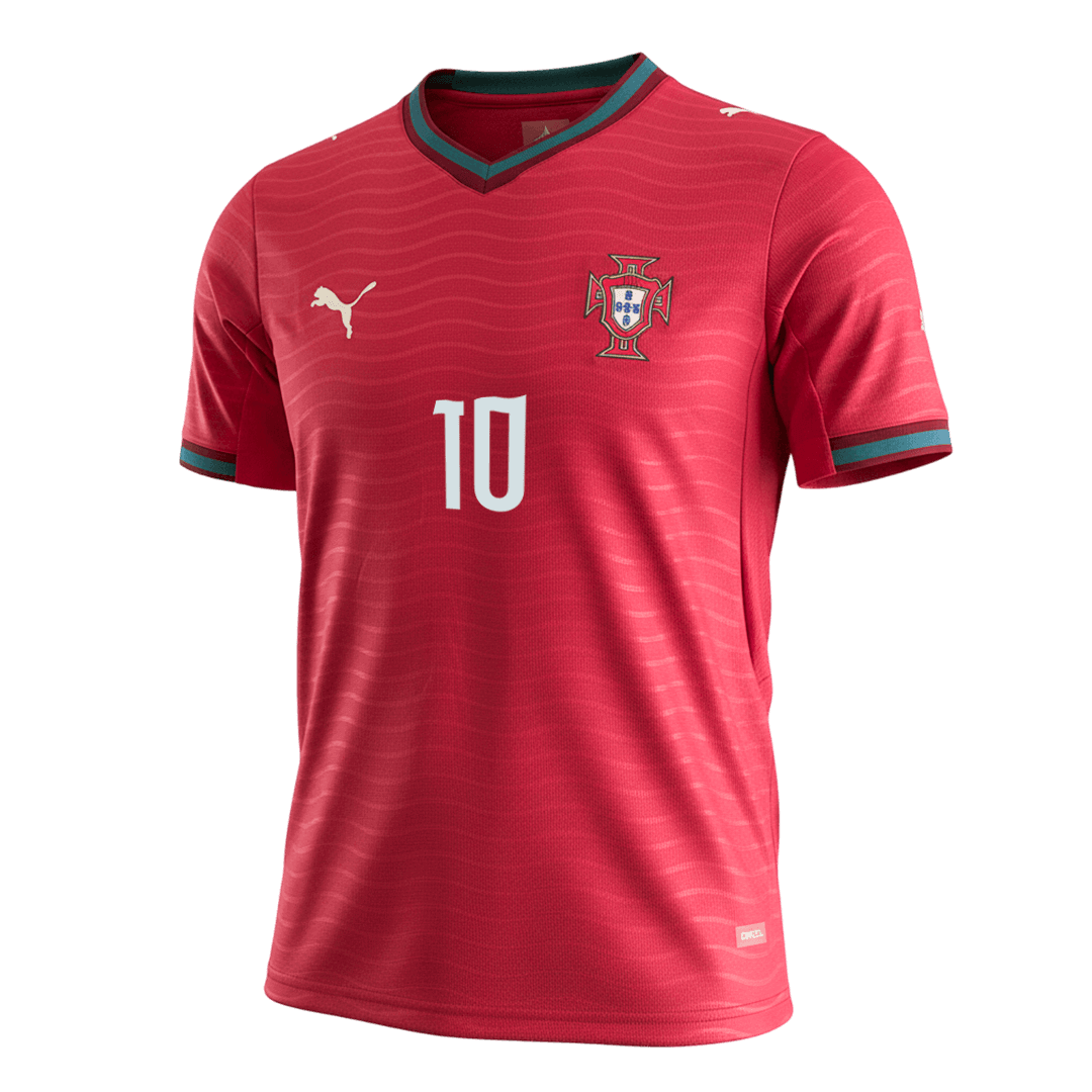 Men's Portugal BERNARDO Home Jersey #10 World Cup 2026