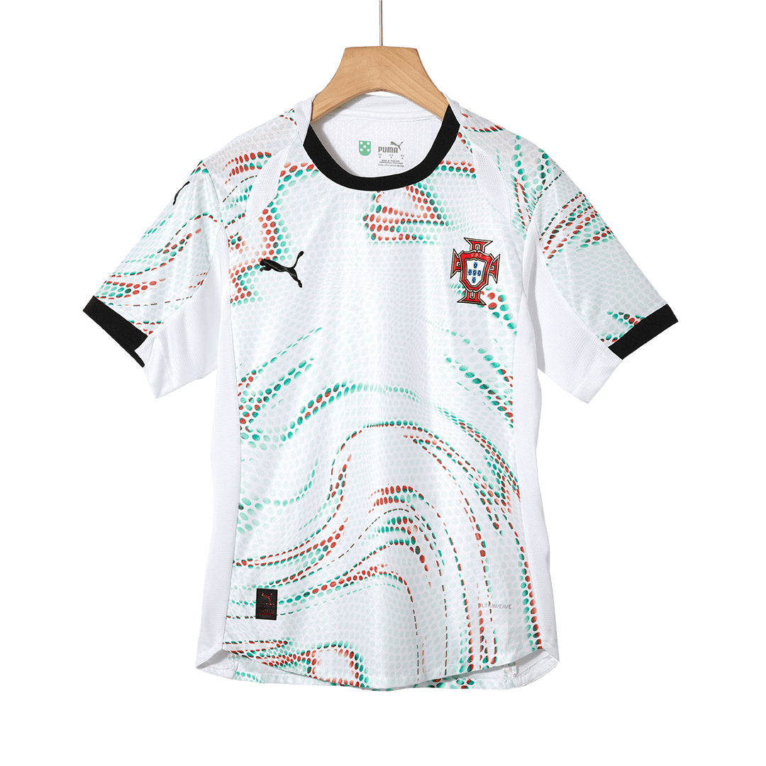 Authentic RONALDO #7 Portugal Away Soccer Jersey 2025 White