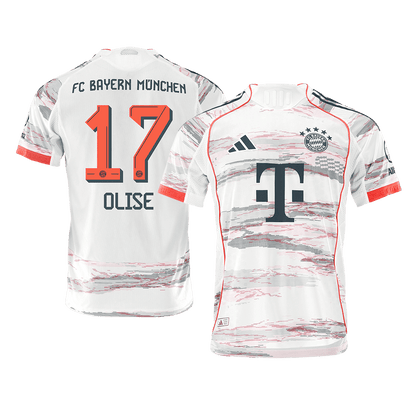 Authentic OLISE #17 Bayern Munich Away Soccer Jersey 2025/26