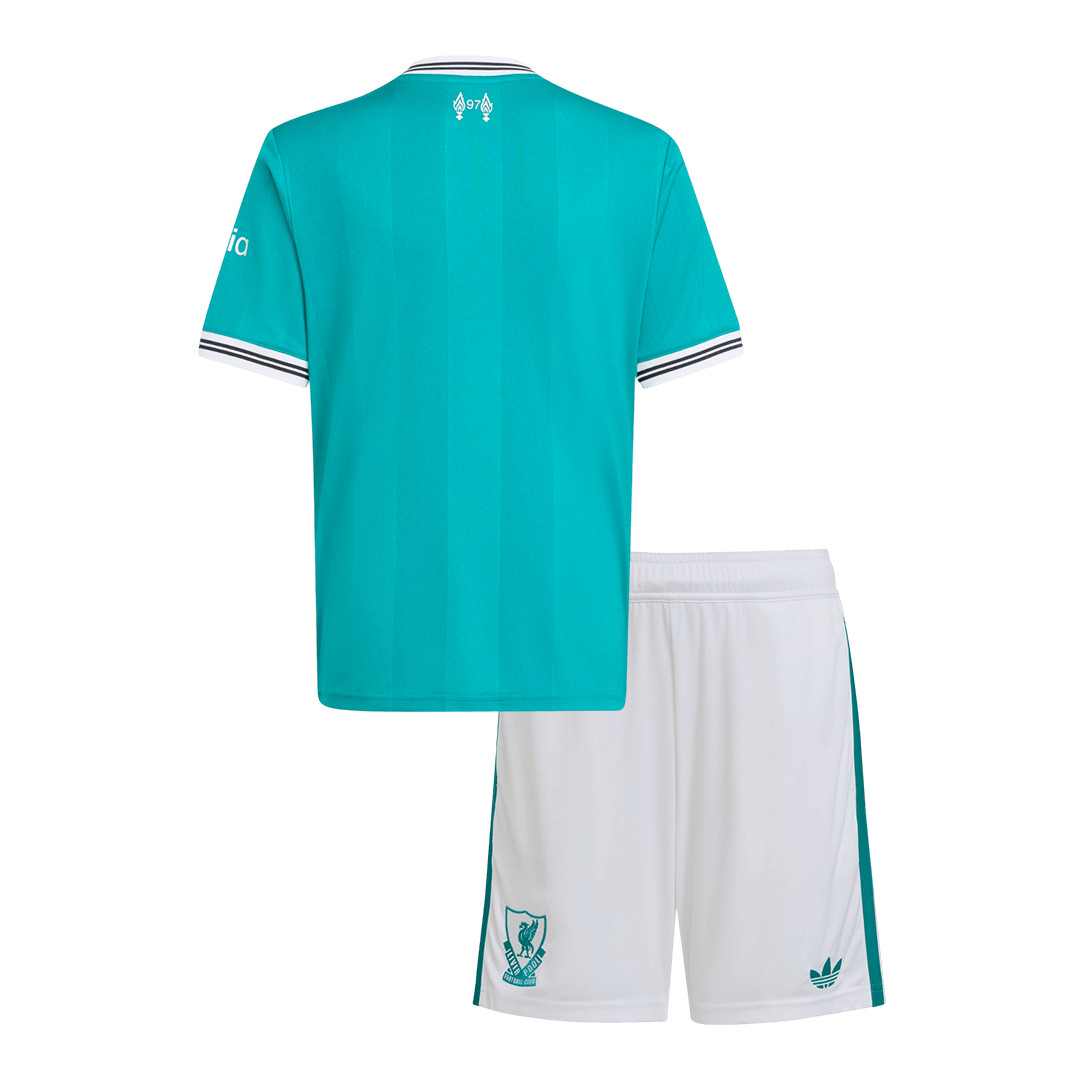 Kid's Liverpool Third Away Soccer Jersey Kit(Jersey+Shorts) 2025/26