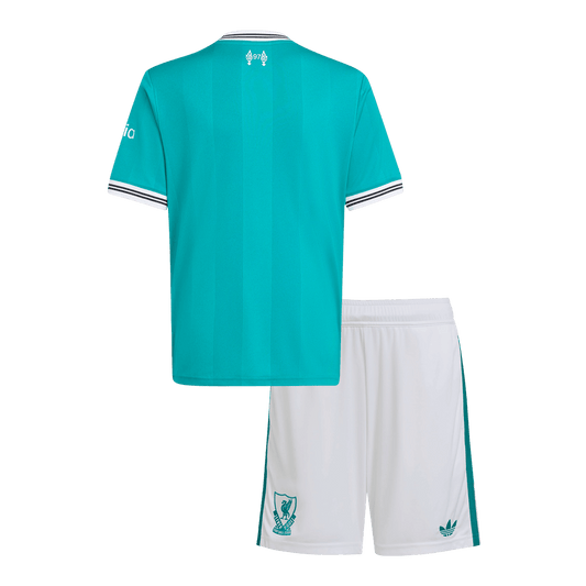 Kid's Liverpool Third Away Soccer Jersey Kit(Jersey+Shorts) 2025/26
