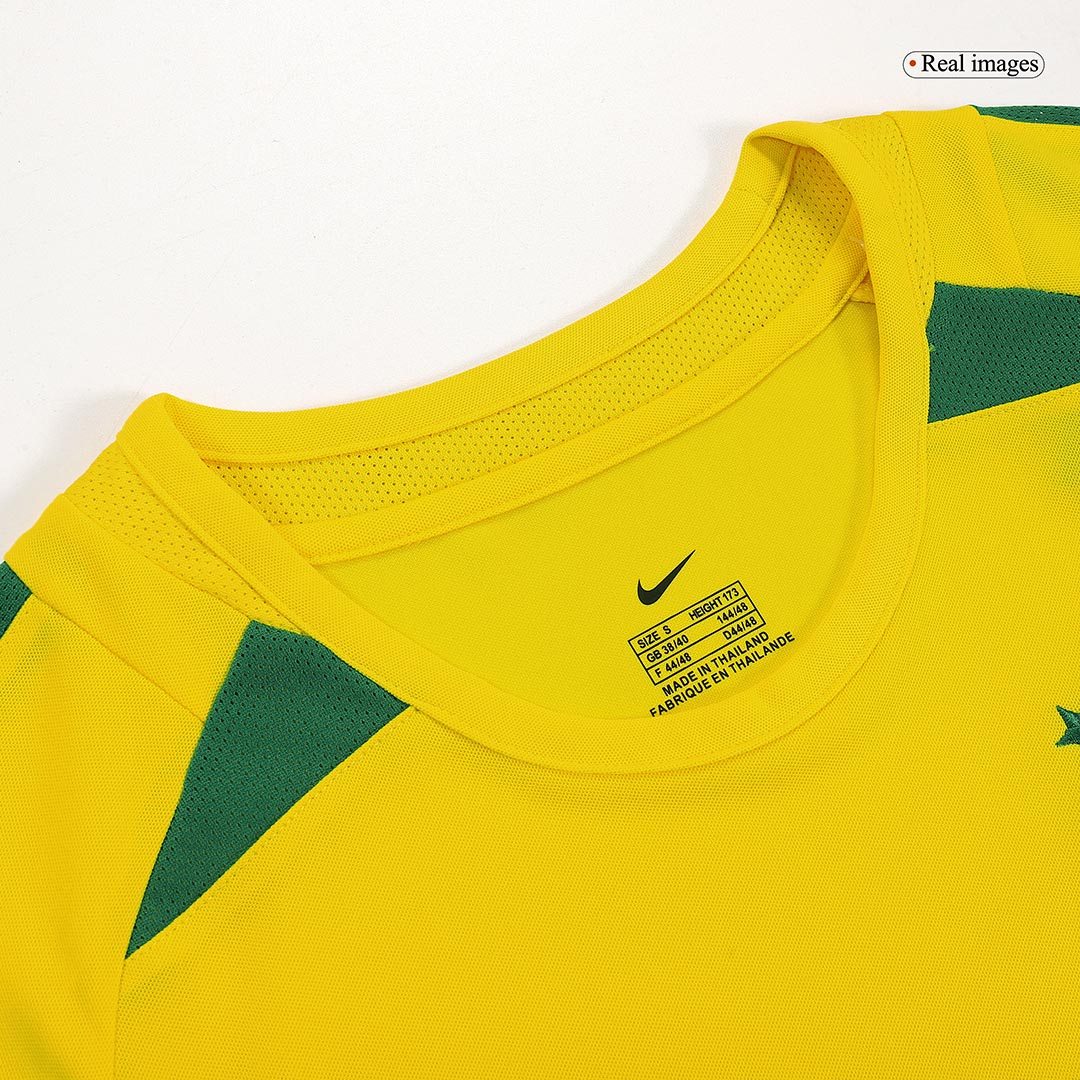Retro RONALDO #9 2002/03 Brazil Home Soccer Jersey