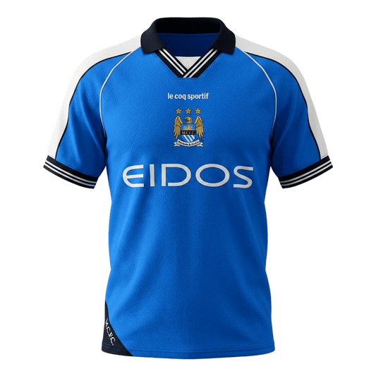 Retro 1999/01 Manchester City Home Soccer Jersey