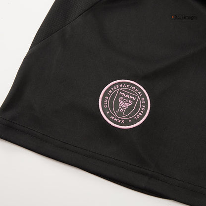 Inter Miami Away Soccer Jersey Kit(Jersey+Shorts) 2025 Black&Gray