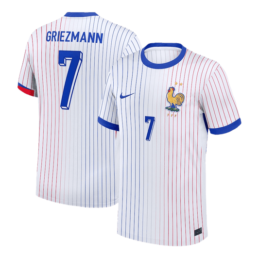 GRIEZMANN #7 France Away Soccer Jersey Euro 2024