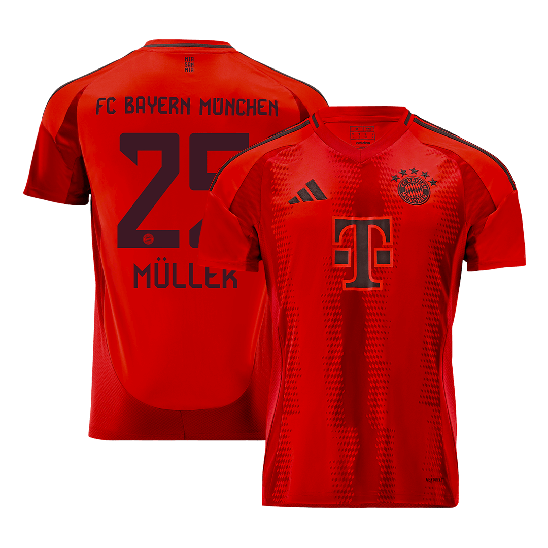 MÜLLER #25 Bayern Munich Home Soccer Jersey