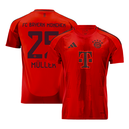 MÜLLER #25 Bayern Munich Home Soccer Jersey
