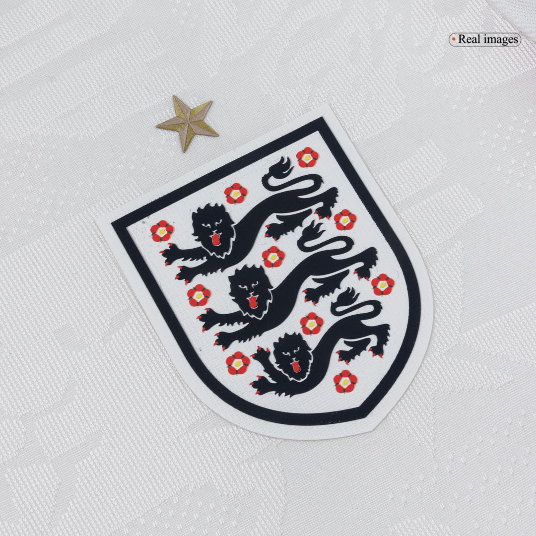 Authentic England Home Long Sleeve Soccer Jersey 2026