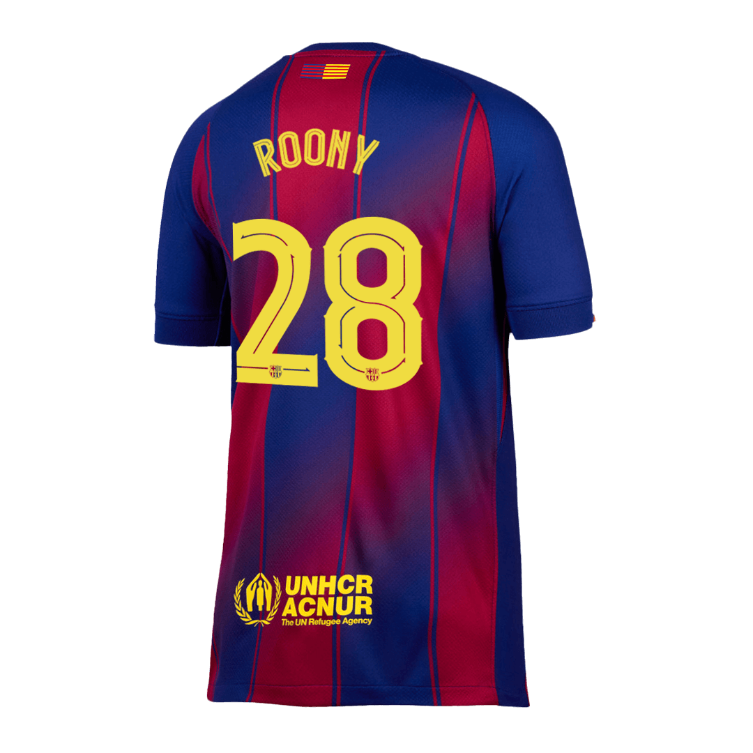 ROONY #28 Barcelona Home Soccer Jersey 2025/26—UCL