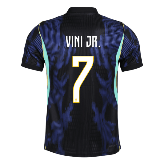 Player Version VINI JR. #7 Brazil Away Football Shirt 2026