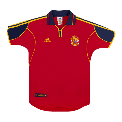 Retro 2000 Spain Home Soccer Jersey