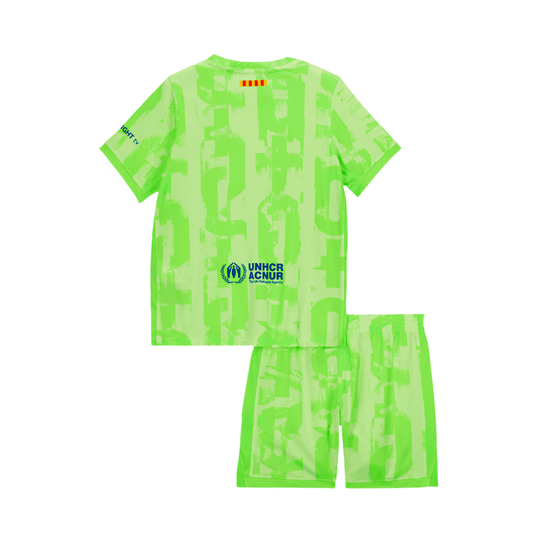 Kids Barcelona Custom Third Away Soccer Kits 2024/25