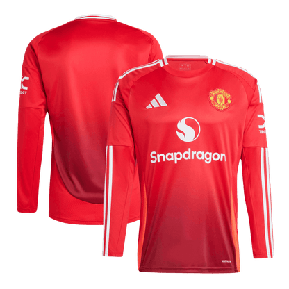 Manchester United Home Long Sleeve Football Shirt 2024/25