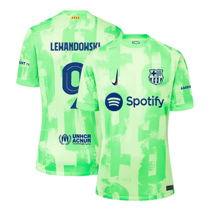 LEWANDOWSKI #9 Barcelona Third Away Soccer Jersey - UCL