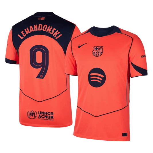 LEWANDOWSKI #9 Barcelona Third Away Soccer Jersey 2025/26—UCL